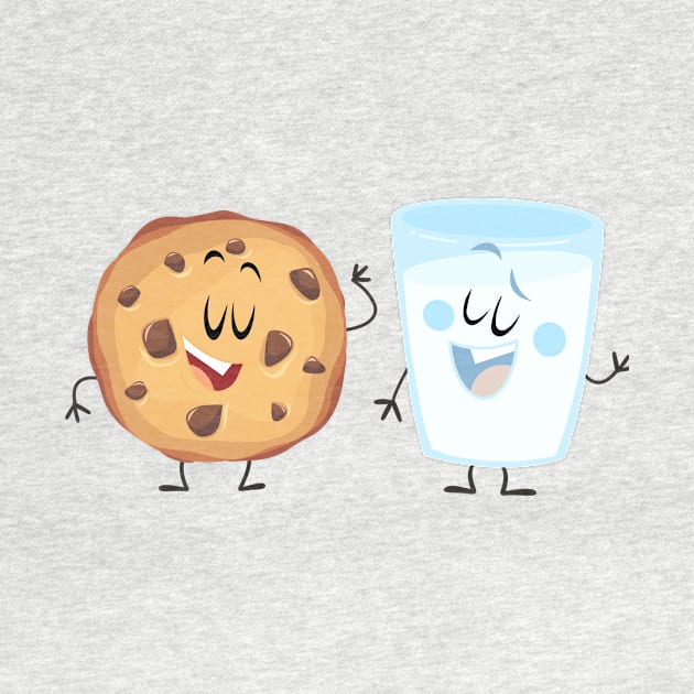 cookie and milk by creativeballoon